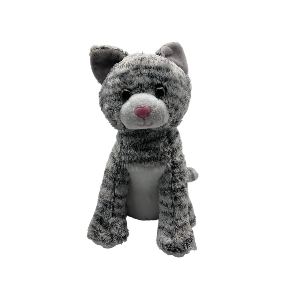 Shelter Pets Series One Tig The Cat 10" Gray Tabby Plush Stuffed Animal Real Pet